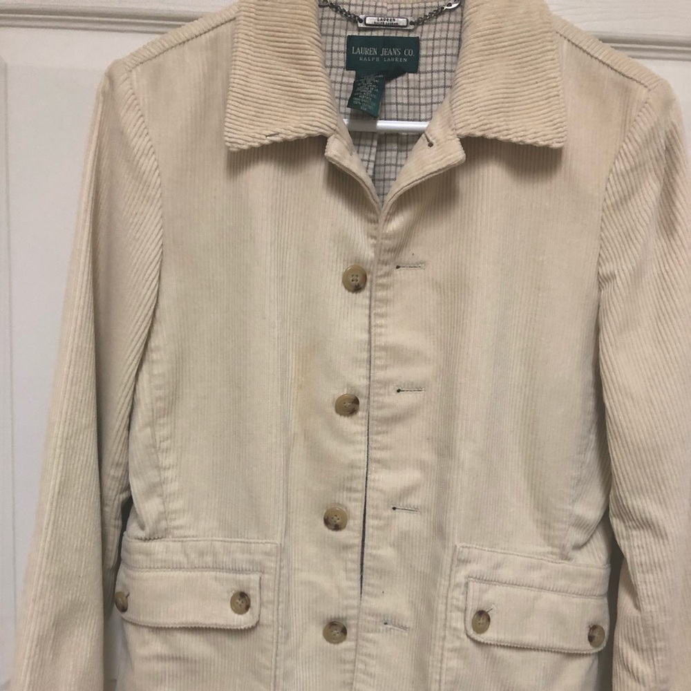 Ralph Lauren Flannel lined leather elbow S
